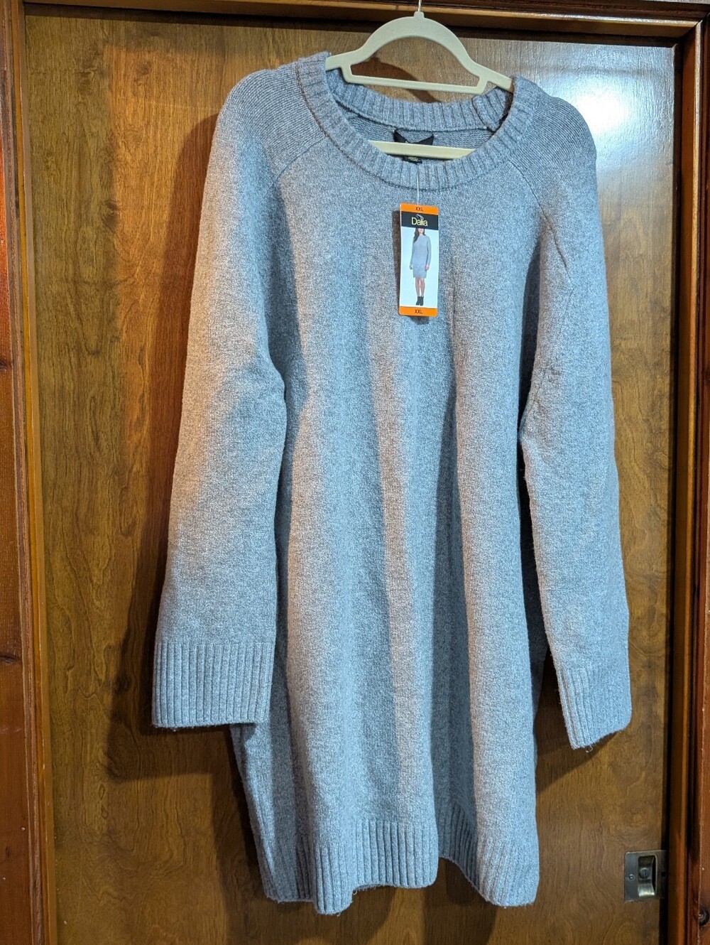 Nwt XXL Women's Dalia Light Grey Sweater Dress